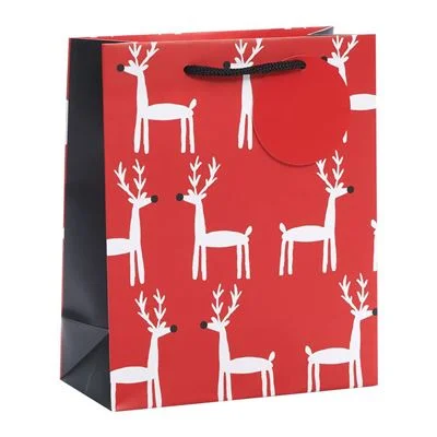 Sparkly sequined shopping and gift bags for glamorous eventsReindeer Medium Gift Bag Sparkly sequined shopping and gift bags for glamorous eventsReindeer Medium Gift Bag