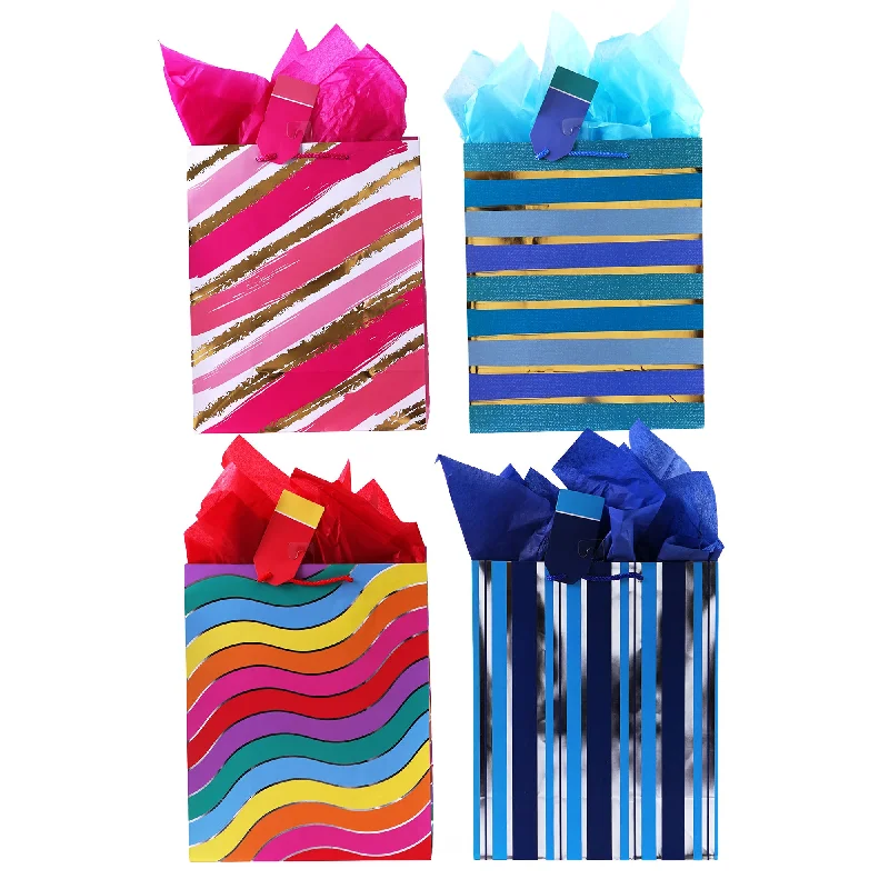 Cartoon - themed paper shopping and gift bags for kids' presentsExtra Large Stripes Galore Bag, Hot Stamp, 4 Designs Cartoon - themed paper shopping and gift bags for kids' presentsExtra Large Stripes Galore Bag, Hot Stamp, 4 Designs