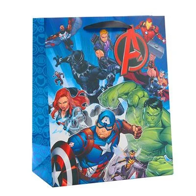 Colorful paper shopping and gift bags with intricate embossed patterns for party favorsGift Bag Large - Disney Avengers Colorful paper shopping and gift bags with intricate embossed patterns for party favorsGift Bag Large - Disney Avengers