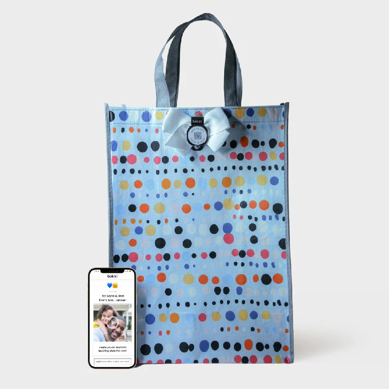 Magnetic - closure shopping and gift bags made of velvet for elegancePop | Large | Reusable Gift Bag + QR Greeting Card Magnetic - closure shopping and gift bags made of velvet for elegancePop | Large | Reusable Gift Bag + QR Greeting Card
