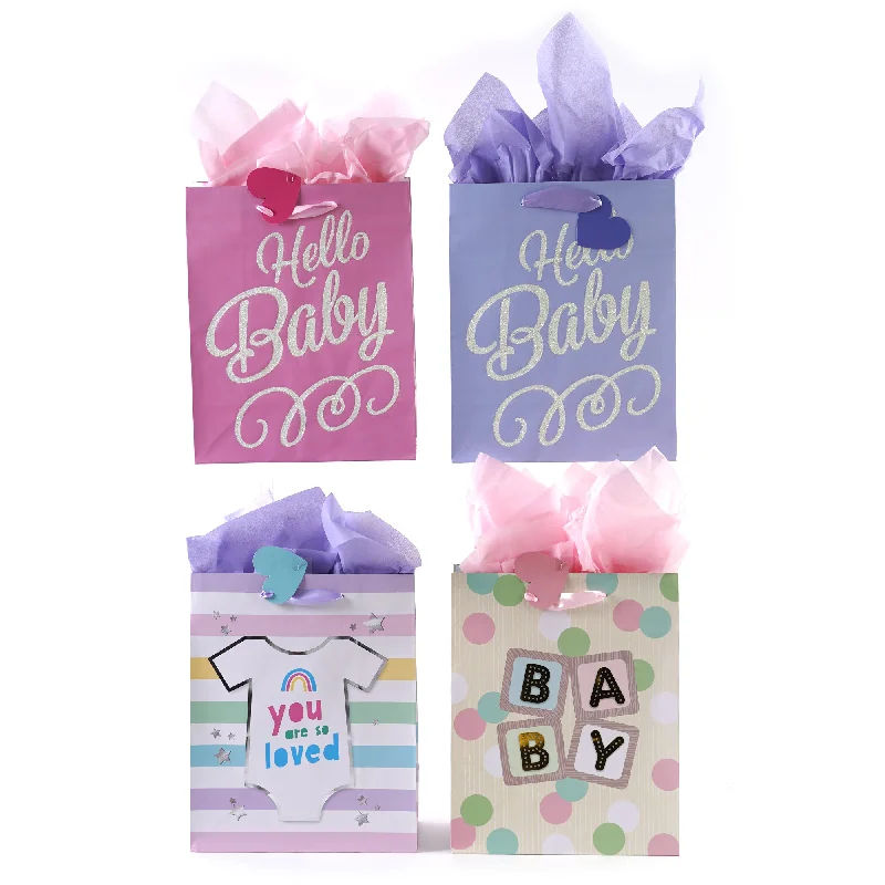 Retro - inspired shopping and gift bags with a bold color palette for nostalgiaExtra Large Babies Are So Special Hot Stamp/Glitter Bag, 4 Designs Retro - inspired shopping and gift bags with a bold color palette for nostalgiaExtra Large Babies Are So Special Hot Stamp/Glitter Bag, 4 Designs