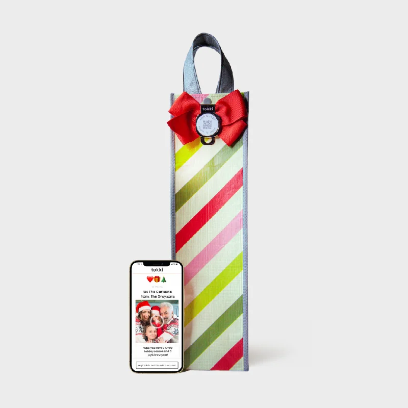 Reusable canvas shopping and gift bags with custom - printed logos for corporate giftsTwinkle | Wine | Reusable Gift Bag + QR Greeting Card Reusable canvas shopping and gift bags with custom - printed logos for corporate giftsTwinkle | Wine | Reusable Gift Bag + QR Greeting Card