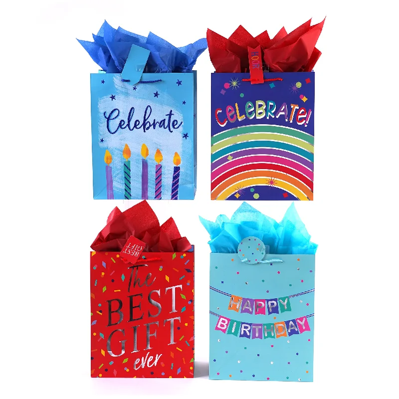 Sparkly sequined shopping and gift bags for glamorous eventsLarge Birthday Best Gift Ever Bag, Hot Stamp/Glitter, 4 Designs Sparkly sequined shopping and gift bags for glamorous eventsLarge Birthday Best Gift Ever Bag, Hot Stamp/Glitter, 4 Designs