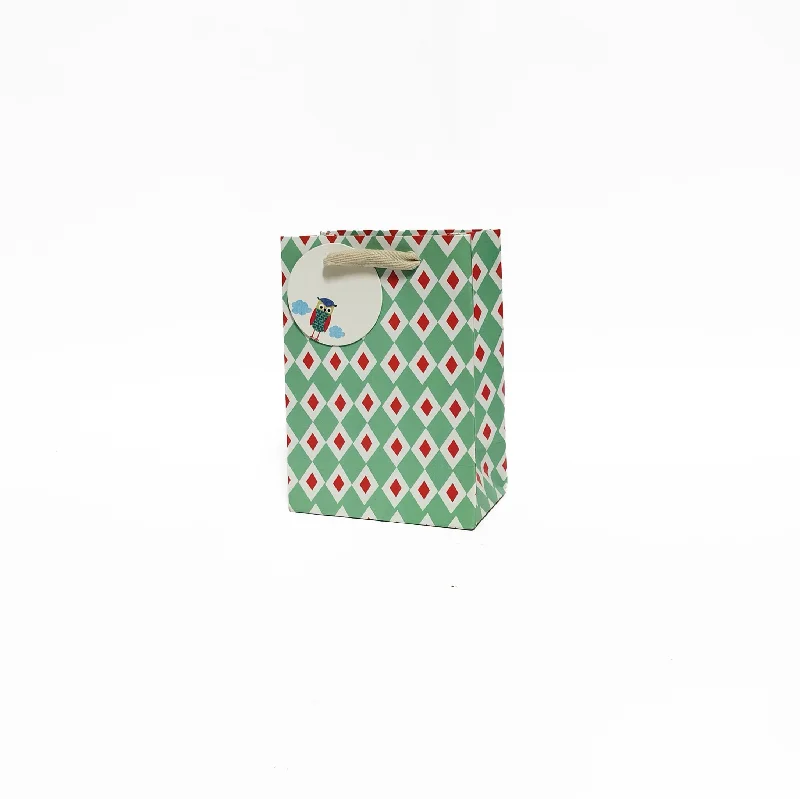 Retro - inspired shopping and gift bags with a bold color palette for nostalgiaOwl Small Gift Bags Retro - inspired shopping and gift bags with a bold color palette for nostalgiaOwl Small Gift Bags