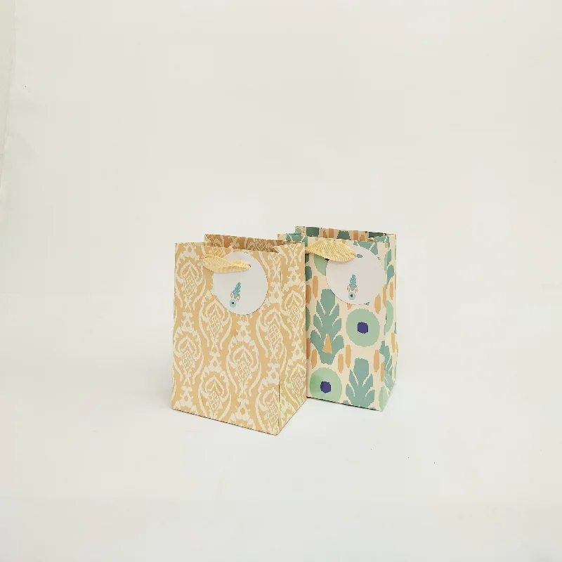 Monogrammed shopping and gift bags with personalized initials for a unique touchIkat Revival Small Gift Bags Monogrammed shopping and gift bags with personalized initials for a unique touchIkat Revival Small Gift Bags