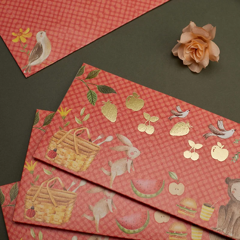 Magnetic - closure shopping and gift bags made of velvet for eleganceThe Funtastic Picnic - Money Envelope Magnetic - closure shopping and gift bags made of velvet for eleganceThe Funtastic Picnic - Money Envelope