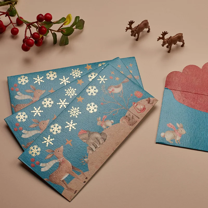 Large - capacity plastic shopping and gift bags with reinforced handles for bulk purchasesNested in the Woods - Money Envelope Large - capacity plastic shopping and gift bags with reinforced handles for bulk purchasesNested in the Woods - Money Envelope