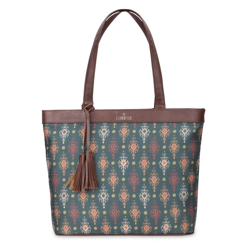 Laptop bag with a padded handle for comfortable carryingLaptop bag with a padded handle for comfortable carryingTHE CLOWNFISH Casey series 15.6 inch Laptop Bag For Women Printed Handicraft Fabric & Faux Leather Office Bag Briefcase Hand Messenger bag Tote Business Bag (Green) Laptop bag with a padded handle for comfortable carryingLaptop bag with a padded handle for comfortable carryingTHE CLOWNFISH Casey series 15.6 inch Laptop Bag For Women Printed Handicraft Fabric & Faux Leather Office Bag Briefcase Hand Messenger bag Tote Business Bag (Green)
