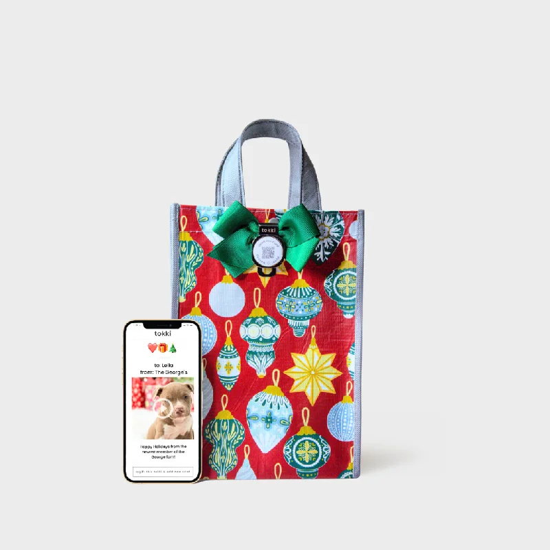 Sparkly sequined shopping and gift bags for glamorous eventsDazzle | Medium | Reusable Gift Bag + QR Greeting Card Sparkly sequined shopping and gift bags for glamorous eventsDazzle | Medium | Reusable Gift Bag + QR Greeting Card