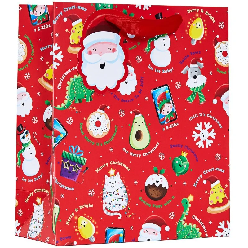 Cartoon - themed paper shopping and gift bags for kids' presentsChristmas Gift Bag - Medium Party Cartoon - themed paper shopping and gift bags for kids' presentsChristmas Gift Bag - Medium Party