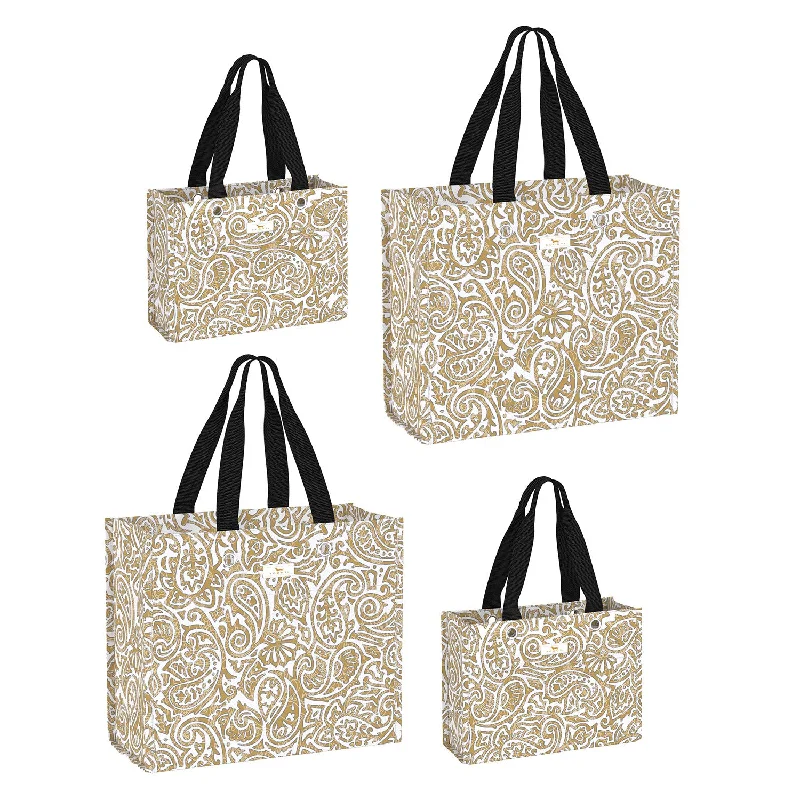 Sparkly sequined shopping and gift bags for glamorous eventsMixed Gift Bag Set (Set of 4) Sparkly sequined shopping and gift bags for glamorous eventsMixed Gift Bag Set (Set of 4)