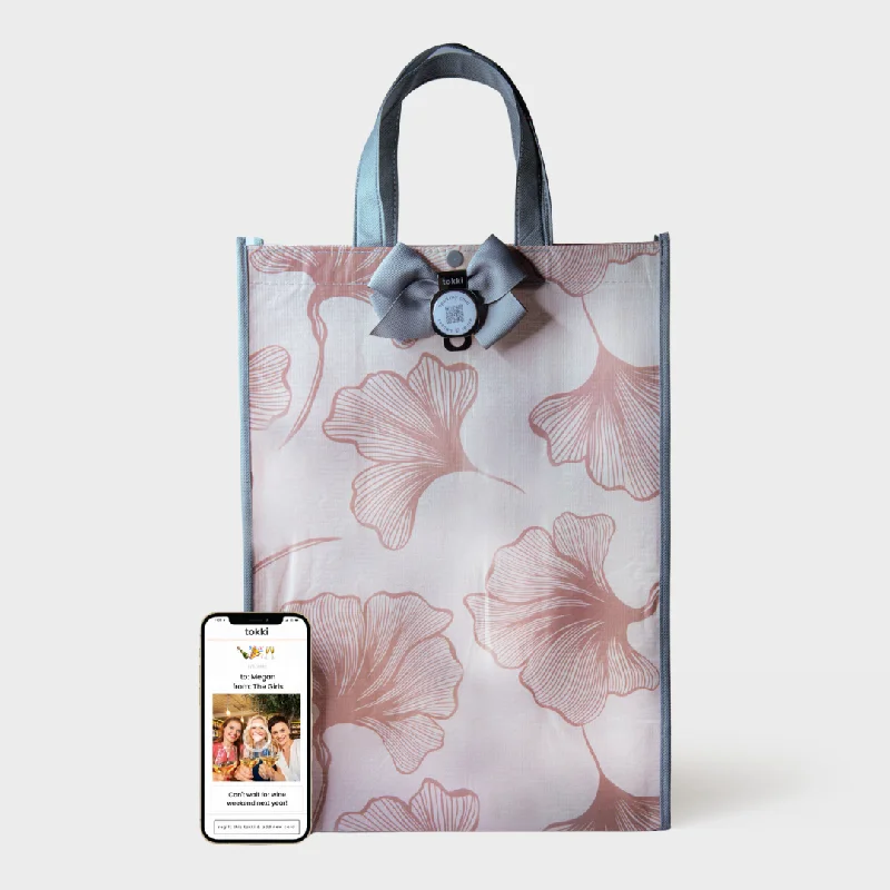 Reusable canvas shopping and gift bags with custom - printed logos for corporate giftsFall | Large | Reusable Gift Bag + QR Greeting Card Reusable canvas shopping and gift bags with custom - printed logos for corporate giftsFall | Large | Reusable Gift Bag + QR Greeting Card
