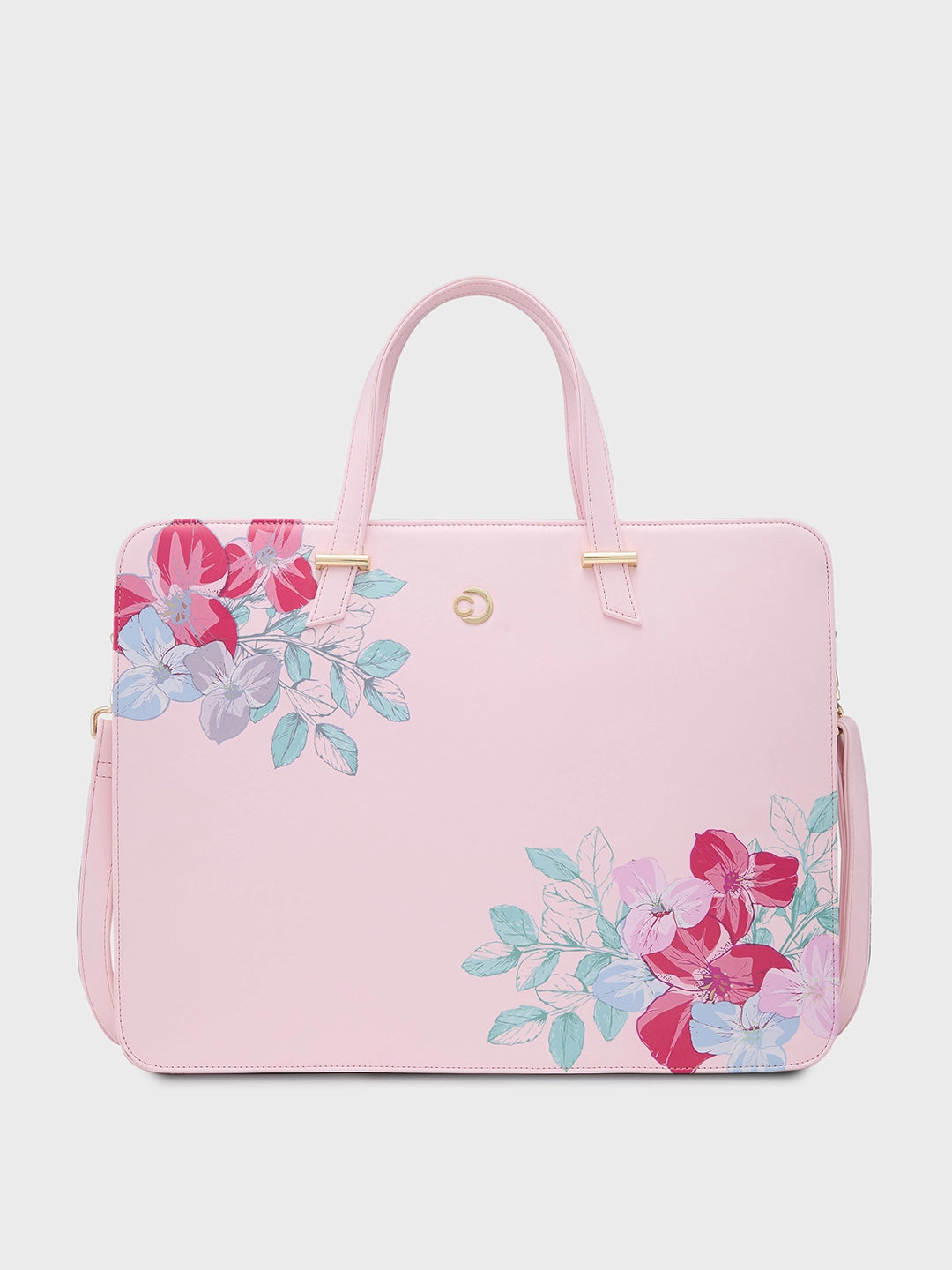 Soft-sided laptop bag with a magnetic closure for easy accessSoft-sided laptop bag with a magnetic closure for easy accessCaprese Shanaya Laptop Bag Large Printed Pink Soft-sided laptop bag with a magnetic closure for easy accessSoft-sided laptop bag with a magnetic closure for easy accessCaprese Shanaya Laptop Bag Large Printed Pink
