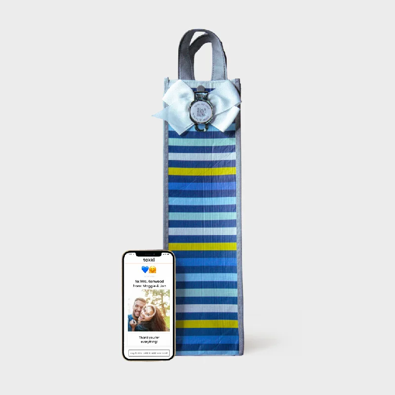 Hand - painted ceramic shopping and gift bags for artisanal giftsGleam | Wine | Reusable Gift Bag + QR Greeting Card Hand - painted ceramic shopping and gift bags for artisanal giftsGleam | Wine | Reusable Gift Bag + QR Greeting Card
