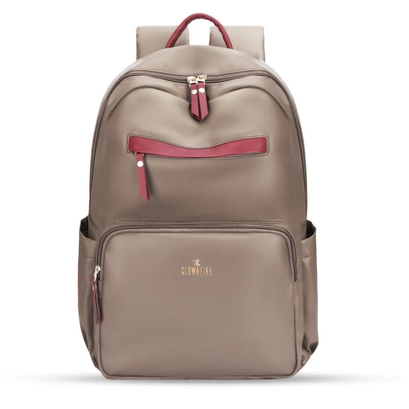 Leather laptop bag with hand-stitched details for a luxury touchLeather laptop bag with hand-stitched details for a luxury touchTHE CLOWNFISH Women's Laptop Backpack | Vegan Leather Laptop Bag for Office, College, Travel | Fits 15.6 Inch Laptop | Stellar Collection - Light Brown colour Leather laptop bag with hand-stitched details for a luxury touchLeather laptop bag with hand-stitched details for a luxury touchTHE CLOWNFISH Women's Laptop Backpack | Vegan Leather Laptop Bag for Office, College, Travel | Fits 15.6 Inch Laptop | Stellar Collection - Light Brown colour