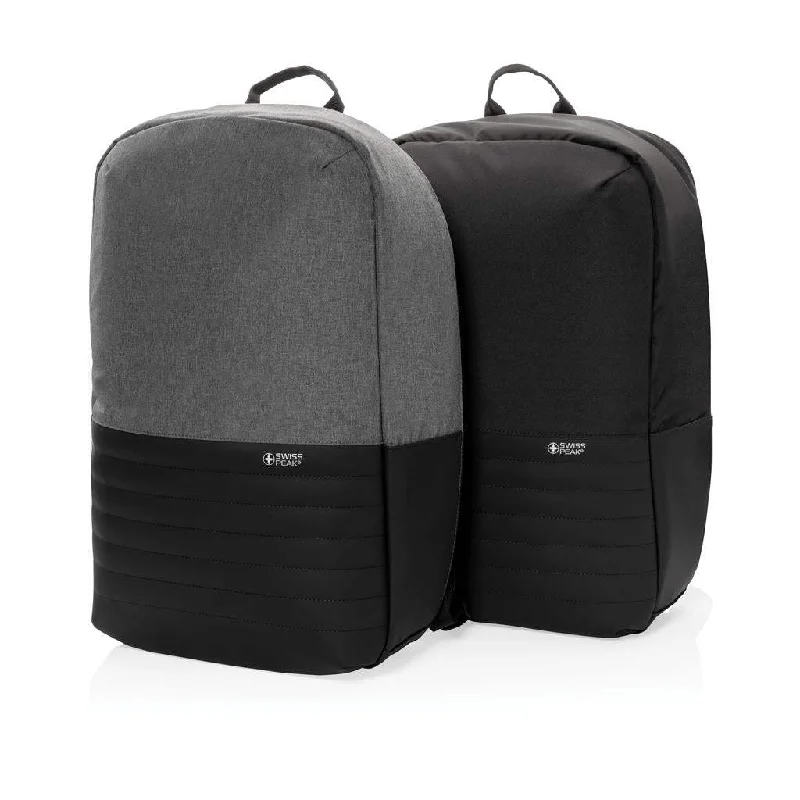 Soft-sided laptop bag with a magnetic closure for easy accessSoft-sided laptop bag with a magnetic closure for easy accessSwiss Peak AWARE™ RFID anti-theft 15'' laptop backpack Soft-sided laptop bag with a magnetic closure for easy accessSoft-sided laptop bag with a magnetic closure for easy accessSwiss Peak AWARE™ RFID anti-theft 15'' laptop backpack