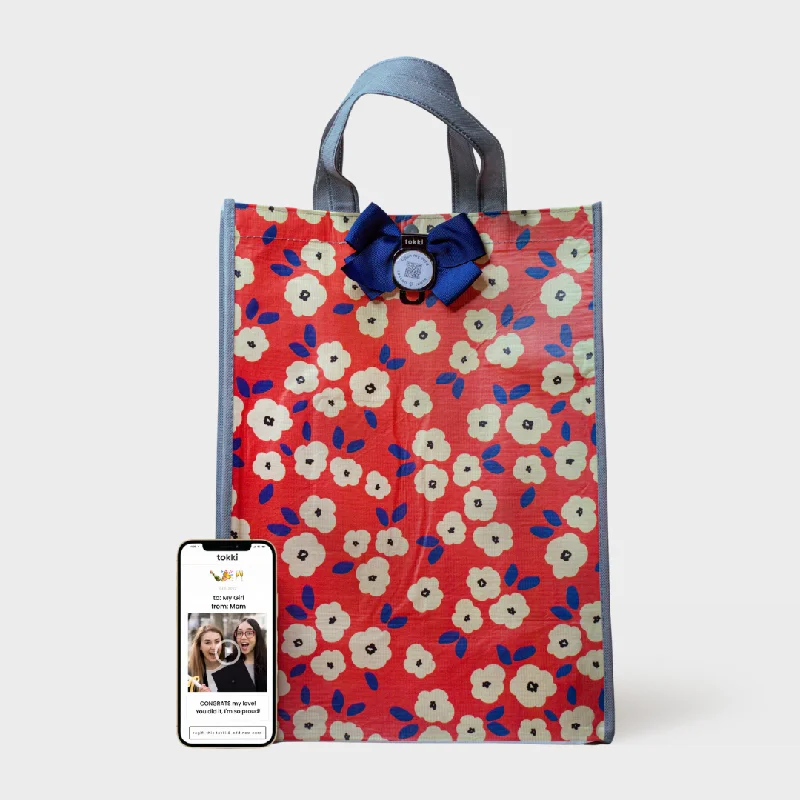 Luxury leather shopping and gift bags with gold - plated hardware for high - end presentsAdmire | Large | Reusable Gift Bag + QR Greeting Card Luxury leather shopping and gift bags with gold - plated hardware for high - end presentsAdmire | Large | Reusable Gift Bag + QR Greeting Card