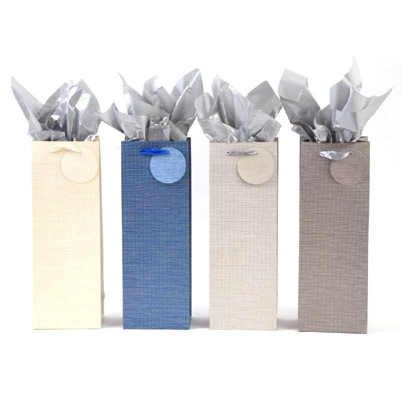 Quilted shopping and gift bags with a soft texture for delicate giftsBottle Menswear Foam Emboss Bag, 4 Colors Quilted shopping and gift bags with a soft texture for delicate giftsBottle Menswear Foam Emboss Bag, 4 Colors