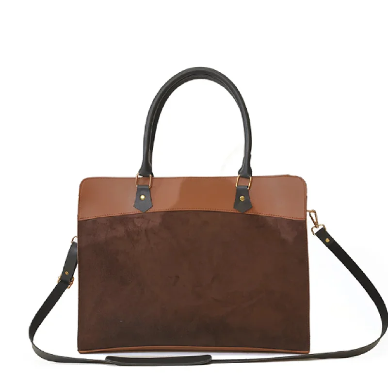 Laptop bag with a padded handle for comfortable carryingLaptop bag with a padded handle for comfortable carryingCRAZE SUEDE BROWN Laptop bag with a padded handle for comfortable carryingLaptop bag with a padded handle for comfortable carryingCRAZE SUEDE BROWN