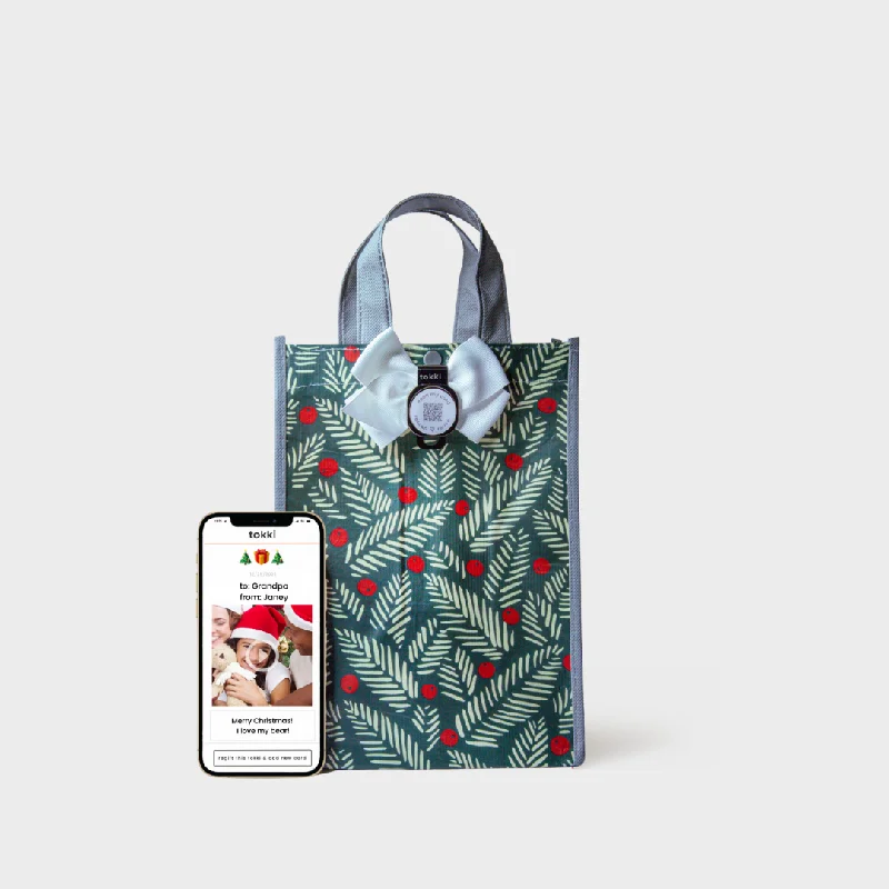 Foldable shopping and gift bags with a compact design for easy storageDelight | Medium | Reusable Gift Bag + QR Greeting Card Foldable shopping and gift bags with a compact design for easy storageDelight | Medium | Reusable Gift Bag + QR Greeting Card