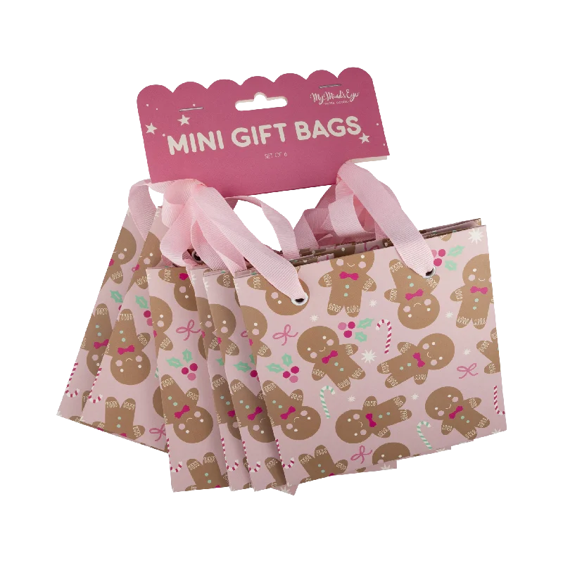 Monogrammed shopping and gift bags with personalized initials for a unique touchPLGBS77 - Mini Gingerbread Gift Bag Set Monogrammed shopping and gift bags with personalized initials for a unique touchPLGBS77 - Mini Gingerbread Gift Bag Set