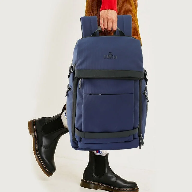 Lightweight nylon laptop bag with a 17-inch padded sleeve for daily commutersLightweight nylon laptop bag with a 17-inch padded sleeve for daily commutersThe Clownfish Trek Series Laptop Bag | 18 Inch Travel Backpack | 25 Litre | Navy Blue Lightweight nylon laptop bag with a 17-inch padded sleeve for daily commutersLightweight nylon laptop bag with a 17-inch padded sleeve for daily commutersThe Clownfish Trek Series Laptop Bag | 18 Inch Travel Backpack | 25 Litre | Navy Blue