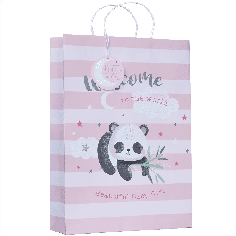 Eco - friendly bamboo shopping and gift bags for sustainable giftingEx Large Gift Bag - Baby Girl Eco - friendly bamboo shopping and gift bags for sustainable giftingEx Large Gift Bag - Baby Girl