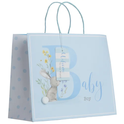 Large - capacity plastic shopping and gift bags with reinforced handles for bulk purchasesLarge Gift Bag - Baby Boy Large - capacity plastic shopping and gift bags with reinforced handles for bulk purchasesLarge Gift Bag - Baby Boy
