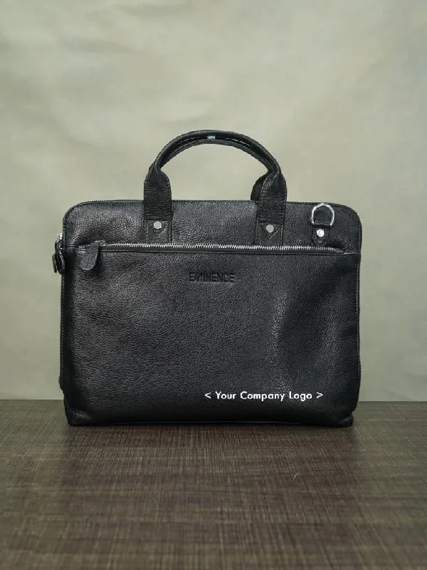 Laptop bag with a padded handle for comfortable carryingLaptop bag with a padded handle for comfortable carryingNickle Chain Laptop Bag - Black - BCG0020 Laptop bag with a padded handle for comfortable carryingLaptop bag with a padded handle for comfortable carryingNickle Chain Laptop Bag - Black - BCG0020