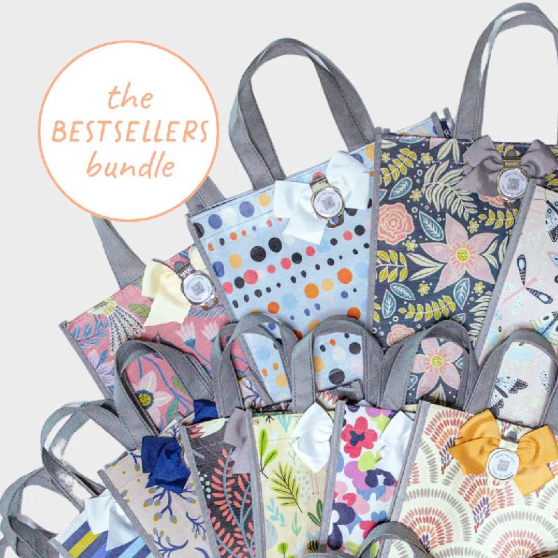 Cartoon - themed paper shopping and gift bags for kids' presentsBestsellers Bundle | Reusable Gift Bag + QR Greeting Card Set | 15 Medium Bags Cartoon - themed paper shopping and gift bags for kids' presentsBestsellers Bundle | Reusable Gift Bag + QR Greeting Card Set | 15 Medium Bags