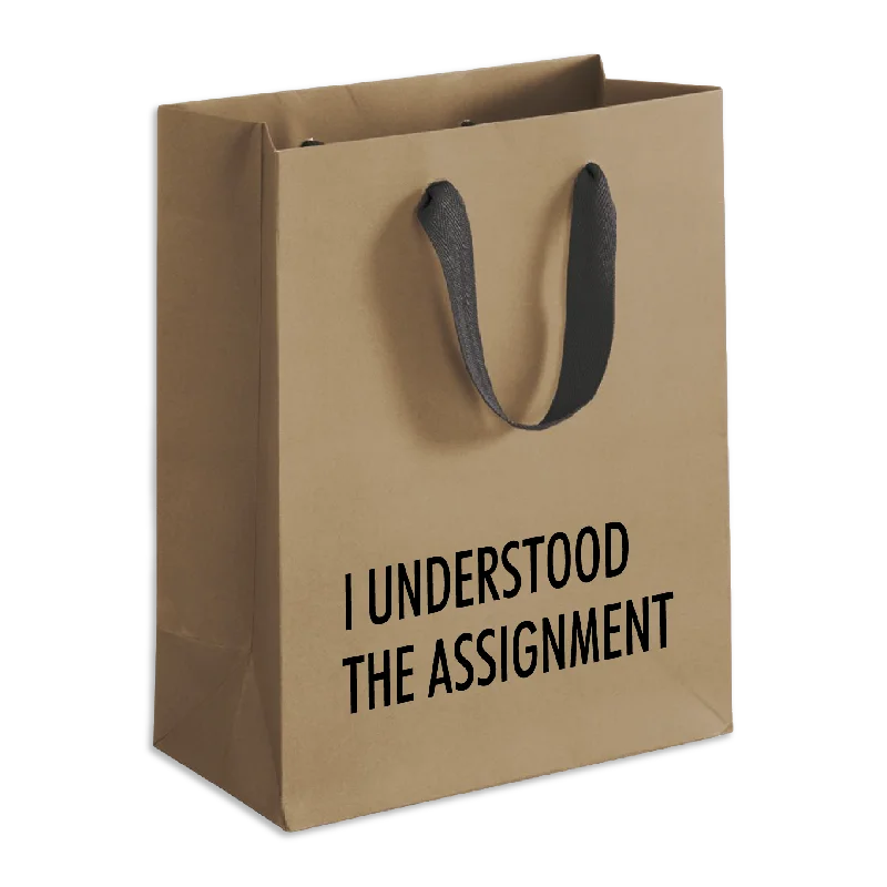 Magnetic - closure shopping and gift bags made of velvet for eleganceUnderstood Assignment Gift Bag Magnetic - closure shopping and gift bags made of velvet for eleganceUnderstood Assignment Gift Bag