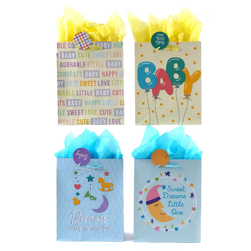 Floral - printed shopping and gift bags with a drawstring top for a feminine lookExtra Large Baby Dreams Do Come True Printed Bag, 4 Designs Floral - printed shopping and gift bags with a drawstring top for a feminine lookExtra Large Baby Dreams Do Come True Printed Bag, 4 Designs