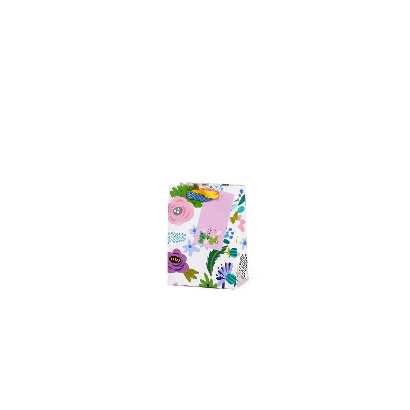 Large - capacity plastic shopping and gift bags with reinforced handles for bulk purchasesSpring Floral Small Gift Bags Large - capacity plastic shopping and gift bags with reinforced handles for bulk purchasesSpring Floral Small Gift Bags
