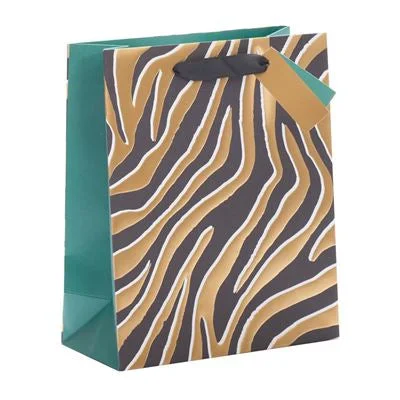 Floral - printed shopping and gift bags with a drawstring top for a feminine lookGift Bag Medium - Animal Print Floral - printed shopping and gift bags with a drawstring top for a feminine lookGift Bag Medium - Animal Print