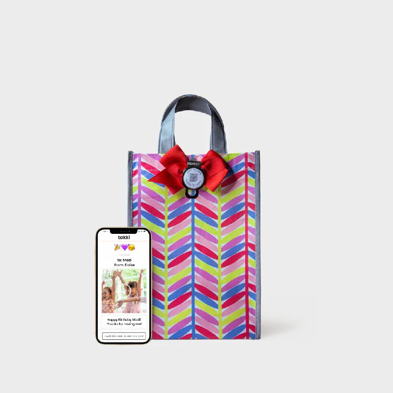 Quilted shopping and gift bags with a soft texture for delicate giftsLaugh | Medium | Reusable Gift Bag + QR Greeting Card Quilted shopping and gift bags with a soft texture for delicate giftsLaugh | Medium | Reusable Gift Bag + QR Greeting Card