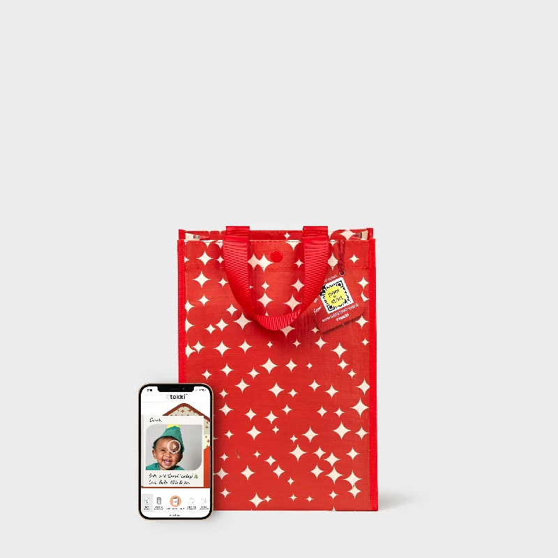Foldable shopping and gift bags with a compact design for easy storageSparkle | Medium | Gift Bag + QR Greeting Card Foldable shopping and gift bags with a compact design for easy storageSparkle | Medium | Gift Bag + QR Greeting Card