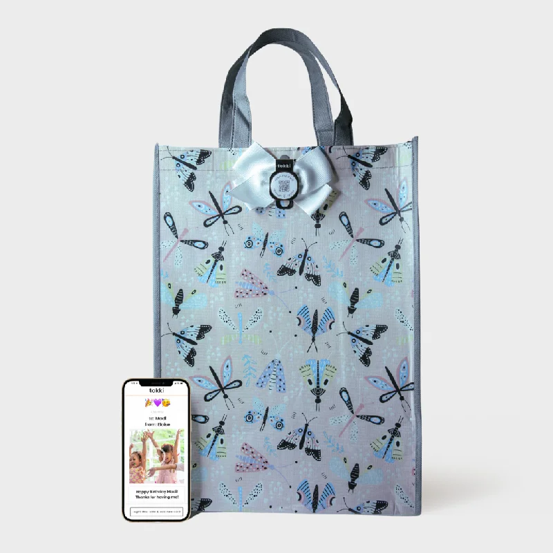 Luxury leather shopping and gift bags with gold - plated hardware for high - end presentsFlutter | Large | Reusable Gift Bag + QR Greeting Card Luxury leather shopping and gift bags with gold - plated hardware for high - end presentsFlutter | Large | Reusable Gift Bag + QR Greeting Card