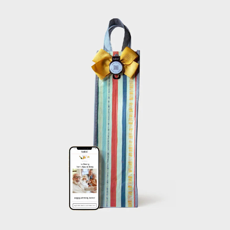 Leatherette shopping and gift bags with a zipper closure for securityEmpower | Wine | Reusable Gift Bag + QR Greeting Card Leatherette shopping and gift bags with a zipper closure for securityEmpower | Wine | Reusable Gift Bag + QR Greeting Card
