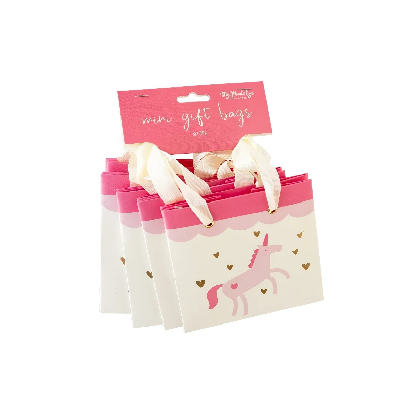 Vintage - style fabric shopping and gift bags with lace trim for a romantic touchPLGBS88 - Unicorn Love Gift Bag Set Vintage - style fabric shopping and gift bags with lace trim for a romantic touchPLGBS88 - Unicorn Love Gift Bag Set