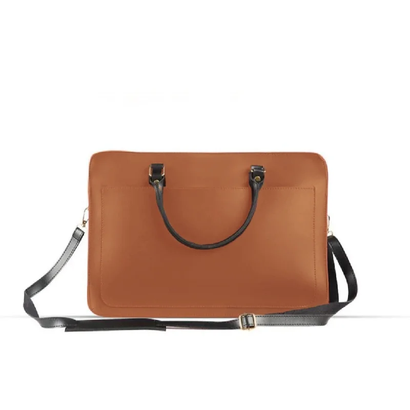 Large-capacity leather laptop bag with multiple compartments for business executivesLarge-capacity leather laptop bag with multiple compartments for business executivesTECH LAPTOP BAG BROWN Large-capacity leather laptop bag with multiple compartments for business executivesLarge-capacity leather laptop bag with multiple compartments for business executivesTECH LAPTOP BAG BROWN