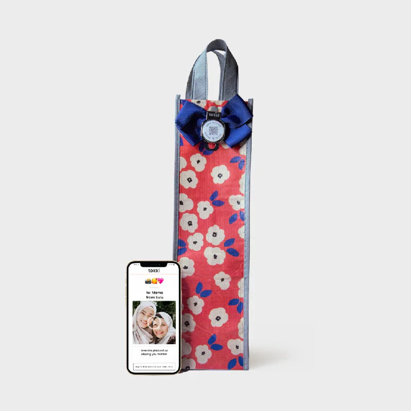 Colorful paper shopping and gift bags with intricate embossed patterns for party favorsAdmire | Wine | Reusable Gift Bag + QR Greeting Card Colorful paper shopping and gift bags with intricate embossed patterns for party favorsAdmire | Wine | Reusable Gift Bag + QR Greeting Card