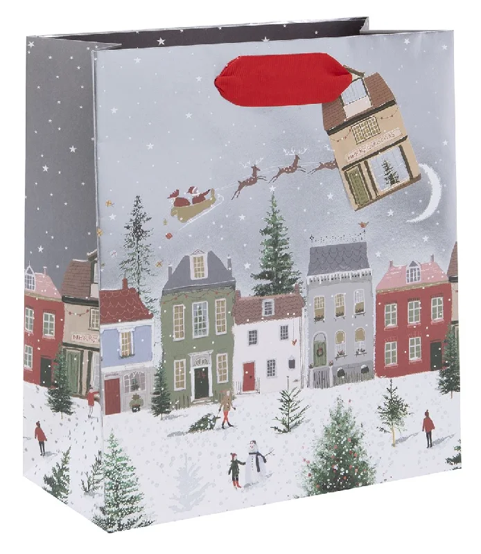 Metallic foil shopping and gift bags with holographic effects for festive occasionsChristmas Gift Bag - Medium Christmas Fairytale Metallic foil shopping and gift bags with holographic effects for festive occasionsChristmas Gift Bag - Medium Christmas Fairytale
