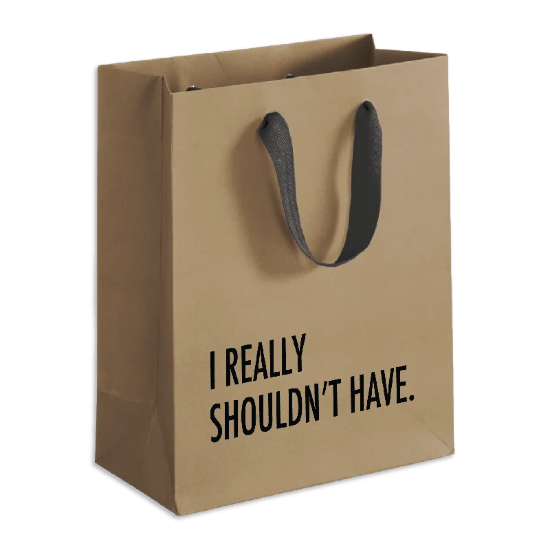 Magnetic - closure shopping and gift bags made of velvet for eleganceI Really Shouldn't Have Gift Bag Magnetic - closure shopping and gift bags made of velvet for eleganceI Really Shouldn't Have Gift Bag