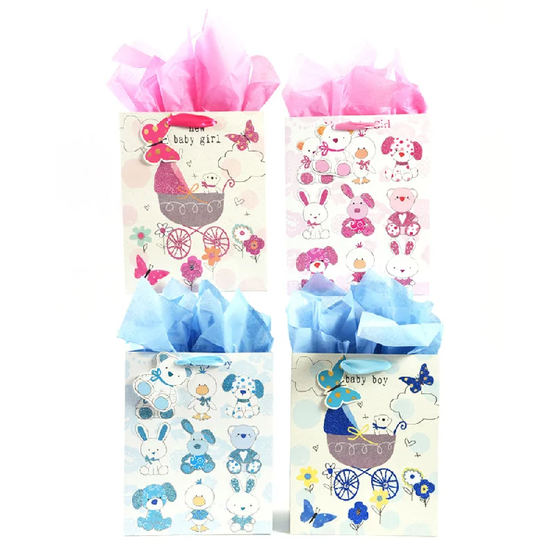 Leatherette shopping and gift bags with a zipper closure for securityExtra Large Hello Baby! Glitter Matte Bag, 4 Designs Leatherette shopping and gift bags with a zipper closure for securityExtra Large Hello Baby! Glitter Matte Bag, 4 Designs