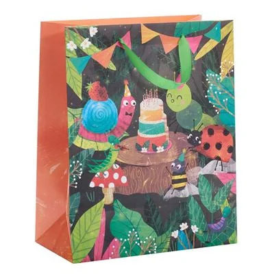 Colorful paper shopping and gift bags with intricate embossed patterns for party favorsGift Bag Large - Tea Party Colorful paper shopping and gift bags with intricate embossed patterns for party favorsGift Bag Large - Tea Party