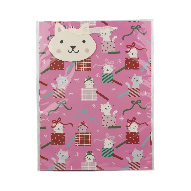 Monogrammed shopping and gift bags with personalized initials for a unique touchPLGB434 - Cat Gift Bag Monogrammed shopping and gift bags with personalized initials for a unique touchPLGB434 - Cat Gift Bag