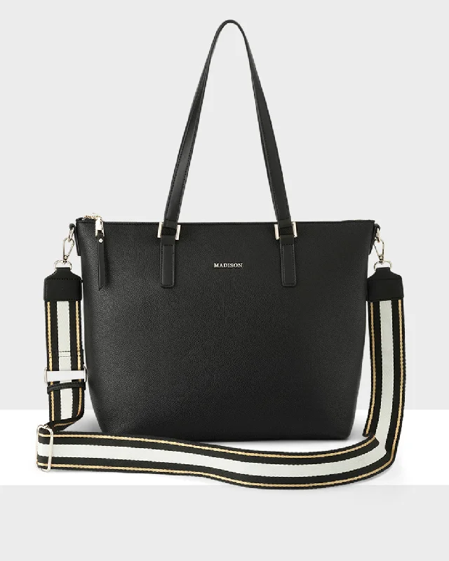 Leather laptop bag with hand-stitched details for a luxury touchLeather laptop bag with hand-stitched details for a luxury touchInga Large Zip Top Tote Bag With Laptop Pocket + Metallic Stripe Bag Strap Leather laptop bag with hand-stitched details for a luxury touchLeather laptop bag with hand-stitched details for a luxury touchInga Large Zip Top Tote Bag With Laptop Pocket + Metallic Stripe Bag Strap