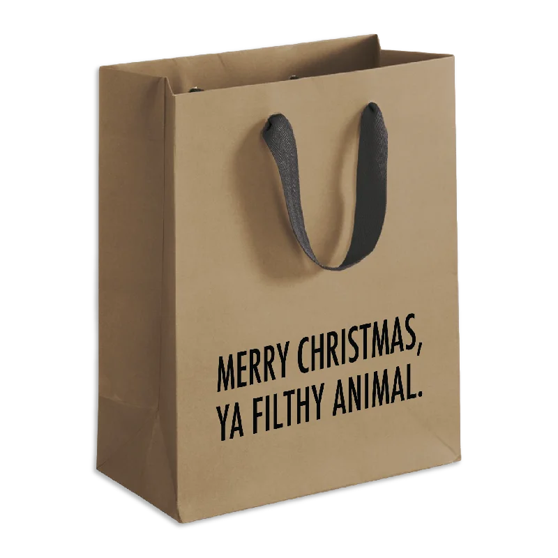 Retro - inspired shopping and gift bags with a bold color palette for nostalgiaFilthy Animal Christmas Gift Bag Retro - inspired shopping and gift bags with a bold color palette for nostalgiaFilthy Animal Christmas Gift Bag