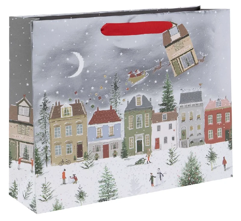 Cartoon - themed paper shopping and gift bags for kids' presentsChristmas Gift Bag - Landscape Christmas Fairytale Cartoon - themed paper shopping and gift bags for kids' presentsChristmas Gift Bag - Landscape Christmas Fairytale