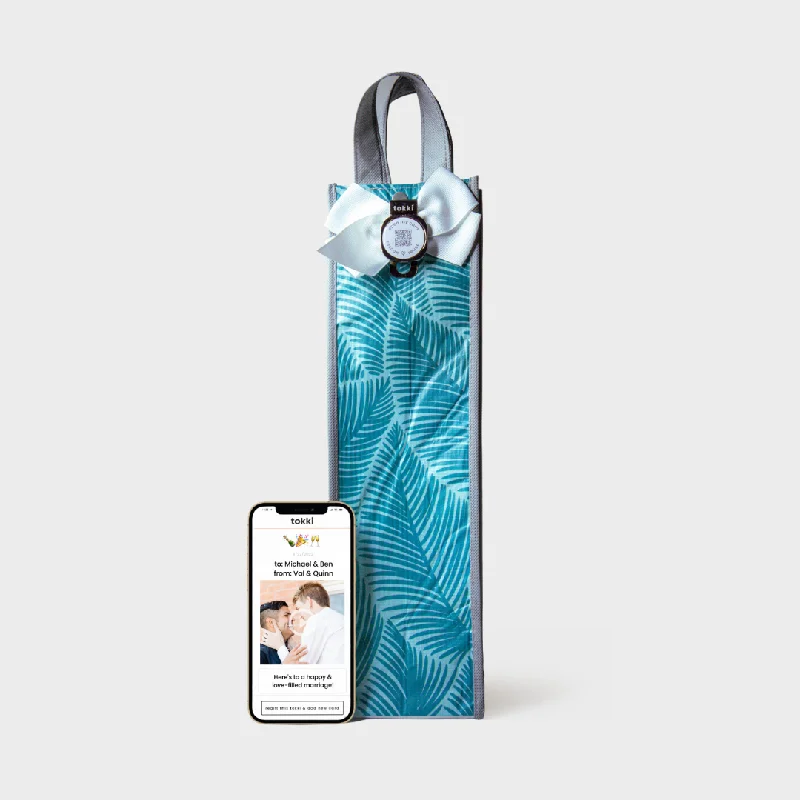 Magnetic - closure shopping and gift bags made of velvet for eleganceGrow | Wine | Reusable Gift Bag + QR Greeting Card Magnetic - closure shopping and gift bags made of velvet for eleganceGrow | Wine | Reusable Gift Bag + QR Greeting Card